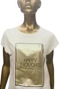 Дамска тениска ETAM T Happy 477647-WT-XL 90-29, 100% памук, XL, Бял_1