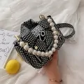 Дамска чанта през рамо JUP *16040-50 16040-9, Кожено яке, Две дръжки, 15 x 18 см, Черен_1