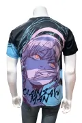 Мъжка тениска JUP #9160490 90-38, Chainsaw Man Makima, 3D принт, Лека и дишаща материя, М, Черен_2