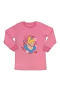 Детска блуза с дълъг ръкав babyGap Cinderella 473-1 F, Щампа на Пепеляшка, Памук, 7 години, 122&ndash;128 см, Розов_0