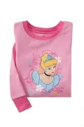 Детска блуза с дълъг ръкав babyGap Cinderella 473-1 F, Щампа на Пепеляшка, Памук, 7 години, 122&ndash;128 см, Розов_1
