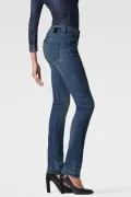 Дамски дънки G-Star RAW 3301 Contour High Straight 1596380 16113-7, Висока талия, Skinny, W33-L32, Тъмносин_1