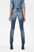 Дамски дънки G-Star RAW Lynn Zip Bionic Slander Superstretch, Средна талия, Стеснен крачол, Син_1