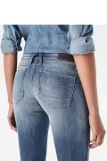 Дамски дънки G-Star RAW Lynn Zip Bionic Slander Superstretch, Средна талия, Стеснен крачол, Син_2