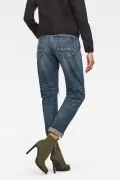 Дамски дънки G‑Star RAW Arc 2.0 3D Mid Boyfriend, Средна талия, Леко стеснен на глезена, Син_1