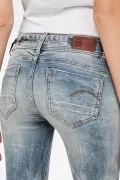 Дамски дънки G‑Star RAW Midge Saddle Mid Straight 7455829 16113‑19, Средна талия, Прав крачол, W26‑L32, Син_2