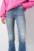 Дамски дънки G‑Star RAW 5620 High Flare *9924035 16113‑21, Висока талия, Разширен крачол, W31‑L34, Светлосин_3