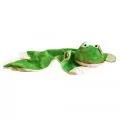 Одеало Cuddle Uppets Cuddle Uppets Къдел Ъпетче 1637-21,  Плюшено одеало Жаба, Играчка и одеало 2 в 1, 105см, Зелен/Бял_0