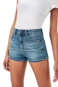 Дамски къси панталони G-Star RAW 3301 Ultra High Waist TU 6024125 16113-34, Skinny Fit, Lor Super Stretch, Памук, W27, Син_0