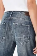 Дамски дънки G-Star RAW Arc 3D Low Waist Boyfriend, Ниска талия, Леко стеснен крачол, Син_2