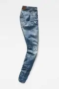 Дамски дънки G-Star RAW Arc 3D Low Waist Boyfriend, Ниска талия, Леко стеснен крачол, Син_4