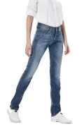 Дамски дънки G‑Star RAW 3301 High Straight Bionic Slander, Син_0