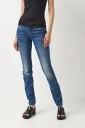 Дамски дънки G-Star RAW Midge Cody Slim Fit, Eslow Stretch Denim Medium Aged Destroy, Син_2