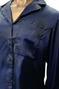 Дамска горна част на пижама G-Star RAW Deline PJ 1Pkt Shirt 9600487 16113-47, Сатенена материя, S, Тъмносин_2