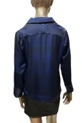 Дамска горна част на пижама G-Star RAW Deline PJ 1Pkt Shirt 9600487 16113-47, Сатенена материя, S, Тъмносин_3
