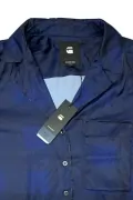 Дамска горна част на пижама G-Star RAW Deline PJ 1Pkt Shirt 9600487 16113-47, Сатенена материя, S, Тъмносин_5