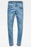 Дамски дънки G-Star RAW Lynn Ripped Ankle Elto Superstretch, Средна талия, Стеснен крачол, Светлосин_3