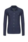 Дамска дънкова риза G-Star RAW 3301 Straight Shirt 8687366 16113-42, Trel Denim, Памук, S, Тъмносин_0