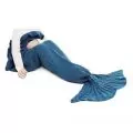 Одеяло тип русалка JUP BLNK-MERM-MD-NV-150, Средно, 150см, Тъмносин меланж_0