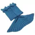Одеяло тип русалка JUP BLNK-MERM-MD-NV-150, Средно, 150см, Тъмносин меланж_1