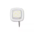 Преносима LED лампа за селфи JUP 008846, 3 степени на яркост, USB зареждане, 16 LED светодиода,  Бял, 3.8х3.8см_2