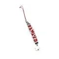 Декоративен phone charm Russ Berrie *93191-3 O, Надпис LOVE, За телефон, чанта, 10 см, Сребрист/Червен_0