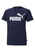 Детска тениска Puma ESS Logo Tee B #7393059 90-46, Лого, Памук, 13&ndash;14 години, 164 см, Тъмносин, Мострен продукт_0