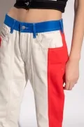Дамски дънки Diesel 2002 Straight-Leg Multicolor Bands 6001630, 16121-36, Памук, W24, Многоцветен_4