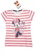 Детска тениска Disney Minnie Mouse 25037-PK, Къс ръкав, С брокат, Памук, БялРозов/Бял_3