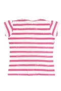 Детска тениска Disney Minnie Mouse 25037-PK, Къс ръкав, С брокат, Памук, БялРозов/Бял_2