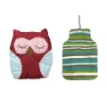 Комплект плюшени аксесоари Chippo 21-99-348 1-130, Сова и плюшен калъф за бутилка, 20 см, 35 см, Многоцветен_0