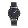 Унисекс часовник South Lane Casual Watch SL-blacksteel-301 7517578 90-3, Кварцов механизъм, 5 ATM, 41 мм, Черен_0