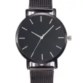 Унисекс часовник South Lane Casual Watch SL-blacksteel-301 7517578 90-3, Кварцов механизъм, 5 ATM, 41 мм, Черен_1