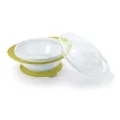 Детски комплект за хранене NUK Easy Learning 229663965 20-30, Купа за хранене с вендуза и 2 капака, BPA-free, 6 М+, Светлозелен_0