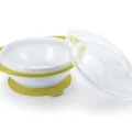 Детски комплект за хранене NUK Easy Learning 229663965 20-30, Купа за хранене с вендуза и 2 капака, BPA-free, 6 М+, Светлозелен_1