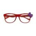 Детски очила Nerd Clear 16037-21 F OCHI-2, С панделка, Прозрачни стъкла, Hello Kitty дизайн, Червен_2