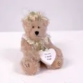 Плюшена играчка Chippo 21-99-360 1-97, Мече с табелка сърце и надпис, Мек плюш, 20 x 15 см, Бежов_0