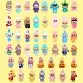 Комплект фигурки Labu - The Monsters с остри зъби  257030, 3 броя винилни фигурки в кутия с щипка, 12 см_1