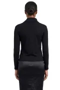 Дамска блуза My Dress Room Е-17821585 10-65, Дълъг ръкав, Яка с копчета, M, Черен_1