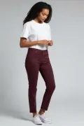 Дамски дънки Goodthreads 3185566 16037-ROC-10, Средновисока талия, Памук, W29 Short, Бордо_2