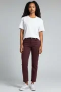 Дамски дънки Goodthreads 3185566 16037-ROC-10, Средновисока талия, Памук, W29 Short, Бордо_3