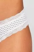 Дамски бикини Find Iris & Lilly 2220727-AZ14496, 3 Pack, Дизайн на точки, Дантела, Памук, Бял, 3XL_2