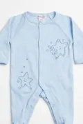 Бебешка пижама Babybow 8030-1 90-52, Дълъг ръкав, Затворен крачол, С бродерия, За новородено, 0-3 месеца, До 4кг, Син_1