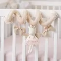 Бебешка плюшена играчка Chippo 21-133-209 1-109, Еднорог, Дрънкалка, Тип спирала, 40 х 25 см, Бежов_1