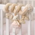 Бебешка плюшена играчка Chippo 21-133-209 1-109, Еднорог, Дрънкалка, Тип спирала, 40 х 25 см, Бежов_2