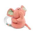Бебешка плюшена играчка дрънкалка Chippo 21-66-341 1-100, Прозрачен ринг с цветни топчета, 13 x 13 см, Розов_1