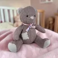 Плюшена играчка Chippo 21-133-219, Мече, Стабилна седяща форма, Мек плюш, 28 x 26 см, Сив_0