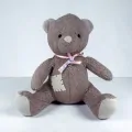 Плюшена играчка Chippo 21-133-219, Мече, Стабилна седяща форма, Мек плюш, 28 x 26 см, Сив_2