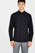 Комплект мъжки ризи Hem & Seam 2305998-A15625, Regular fit, 2 броя, 15.5'' яка, Бял/черен, /M_1