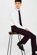 Комплект мъжки ризи Hem & Seam 2305998-A15625, Regular fit, 2 броя, 15.5'' яка, Бял/черен, /M_2